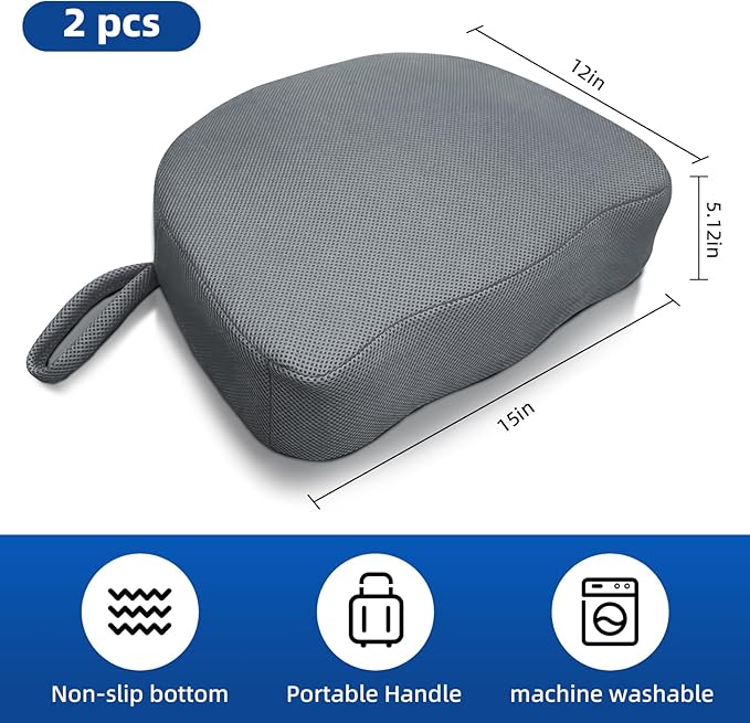 Hot Tub Booster Seat for Adults, Quick-Drying Portable Cushion with Weighted Module for Quick Sinking, Suitable for Hot Tub Booster Seat, Inflatable Hot Tub, Pool (1 Pack Gray)