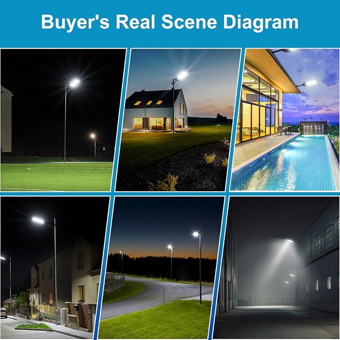 10000W Solar Street Lights Outdoor, Heavy Duty Solar Powered LED Flood Light Outside, Commercial Parking Lot Lighting Dusk to Dawn, Motion Sensor with Remote Waterproof for Garage, Pathway