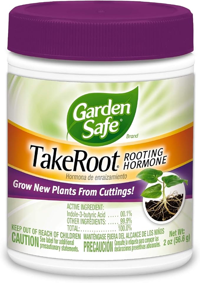 Garden Safe Take Root Rooting Hormone, Promotes Rooting, Grow New Plants From Cuttings, 2 Ounce