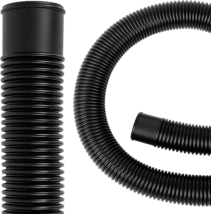 Pool Pump Filter Connection Hose 1-1/2" by 3FT, Replacement Hose for Above Ground Pools Skimmer Filters & Pumps, Black