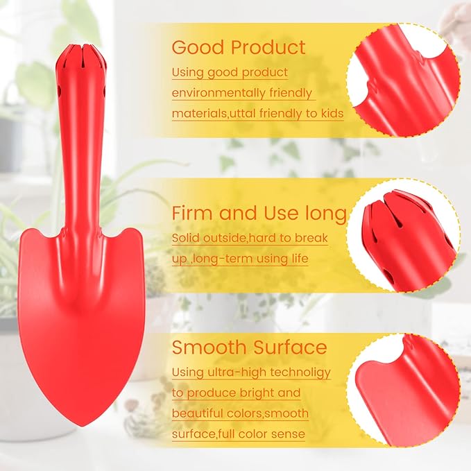 50 Pcs Mini Colorful Metal Hand Shovel 7.87 x 2.56 Inch Mini Trowel Set Garden Tools Small Garden Shovels for Digging Gardening Soil Planting Transplanting Women Men, 5 Colors