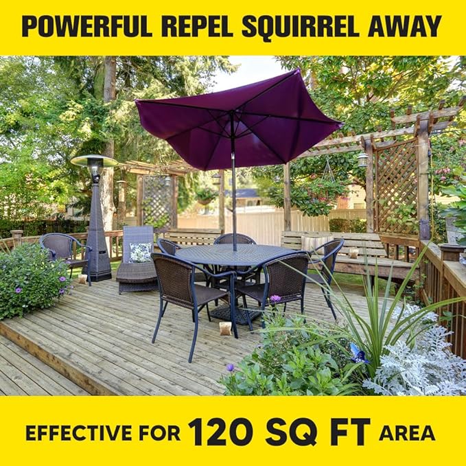 Squirrel Repellent Outdoor, Chipmunk Repellent Outdoor, Keep Squirrels Out of Potted Plants, Squirrels Repellant for Garden, Each Bag Works Up to 60 Days, Safe for People, Pets, and Plants - 8P