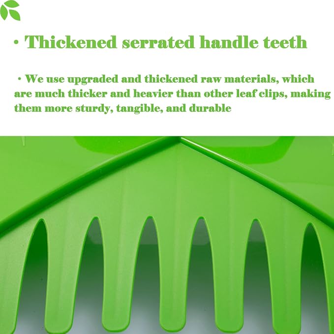 Eastrans 1set Leaf Scoops and Hand Rakes,Leaf Claws for Picking up Leaves,Grass Clippings and Lawn Debris,Light Green,2pcs