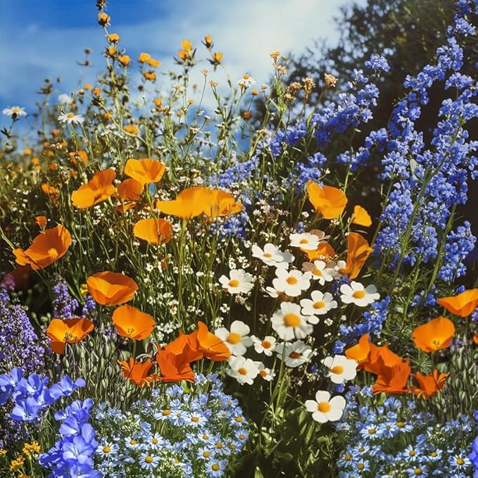 Ferry Morse Wildflower Seeds - All Purpose Sun-Shade, Non-GMO, Sun & Shade Mix - 1 lb - Other