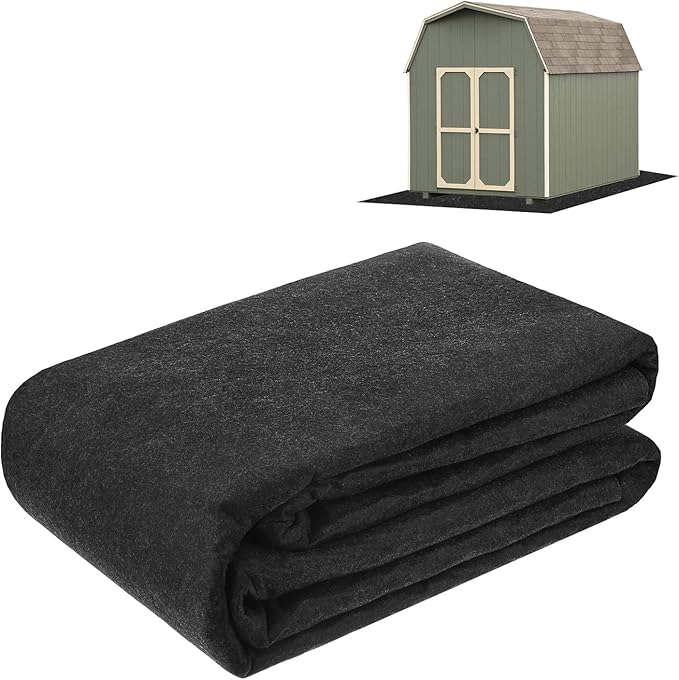 M METERXITY Outdoor Storage Shed Mat, 6x9 FT Waterproof Small Shed Flooring Mat for Patio Furniture Floor Protecting from Wear/Liquid/Dust/Oil, Non-Slip Carport Pad [Grey]