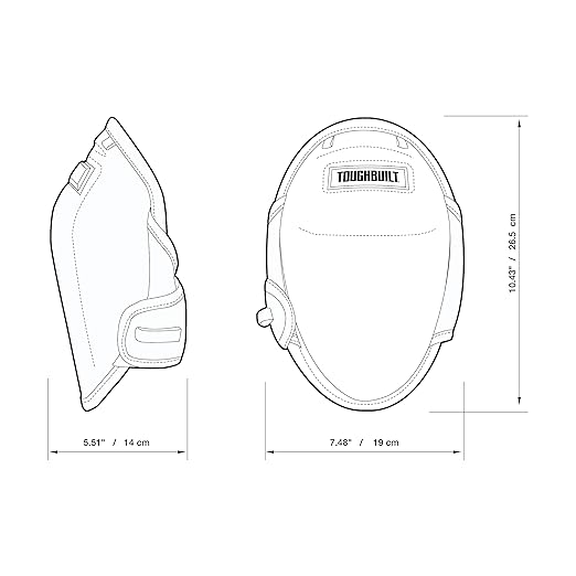 ToughBuilt - FoamFit ™ Professional Knee Pads - Heavy Duty, Ergonomic Support and Adjustable Straps for a Comfortable Fit - (TB-KP-2B)