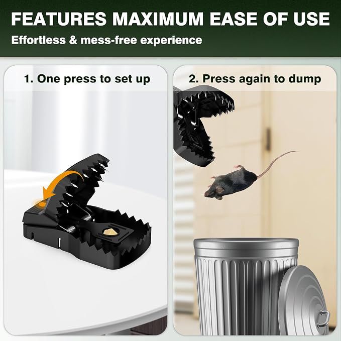 Unstoppable Extra Large Squirrel Giant Rat Traps Heavy Duty | 2 Pack | Indoor Outdoor Escape Proof Squirrel Traps that Kill Instantly | Reliable and Reusable