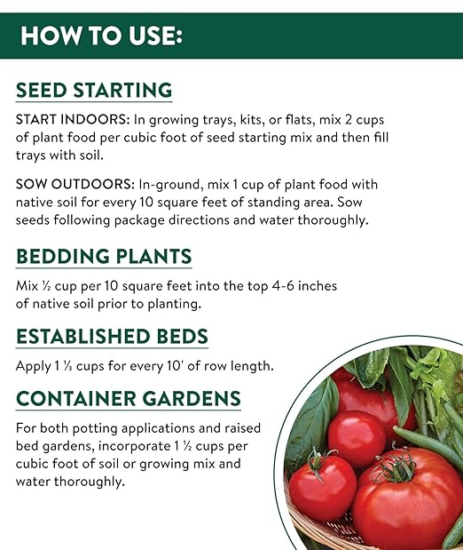 Burpee Organic Tomato & Vegetable Granular Plant Food, 4 lb