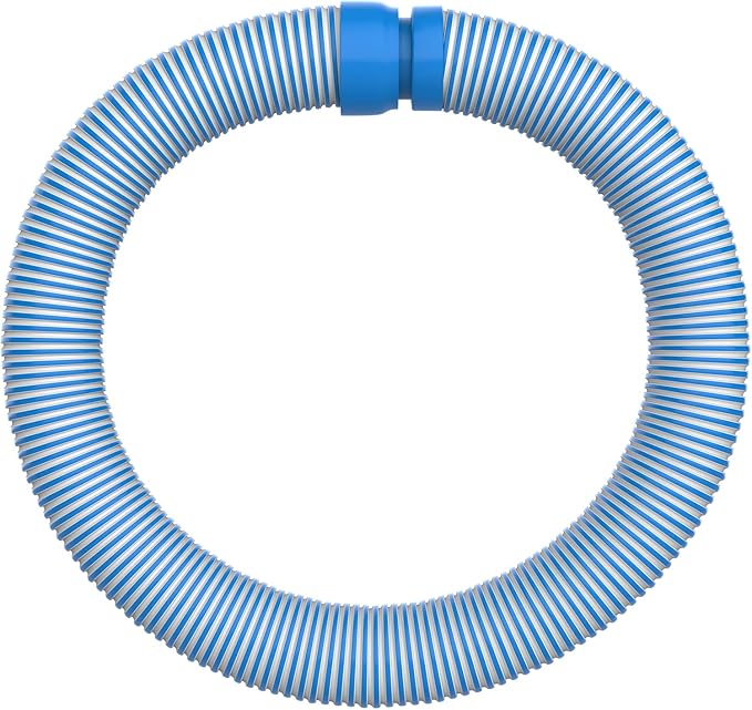 Poolvio Pool Vacuum Hose 2-Pack, Spare & Replacement, 40" Flexible Spiral-Wound Hose with 1.5" Male & Female Cuff Ends, Compatible with Most Inground Pool Automatic Cleaners, Blue