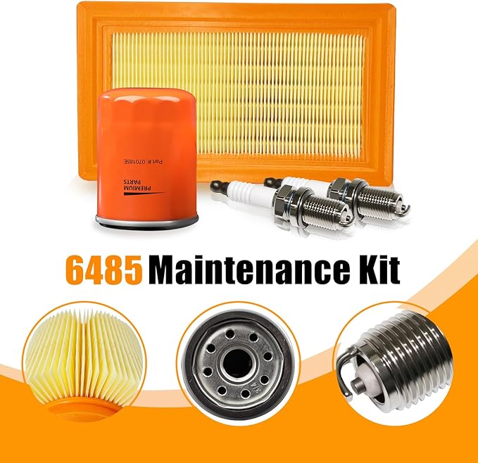 6485 Maintenance Kit Air Filter 0J8478S Oil Filter 070185E Replacement for Ge-nerac 20kW 22kW Standby Generators 999cc Engine