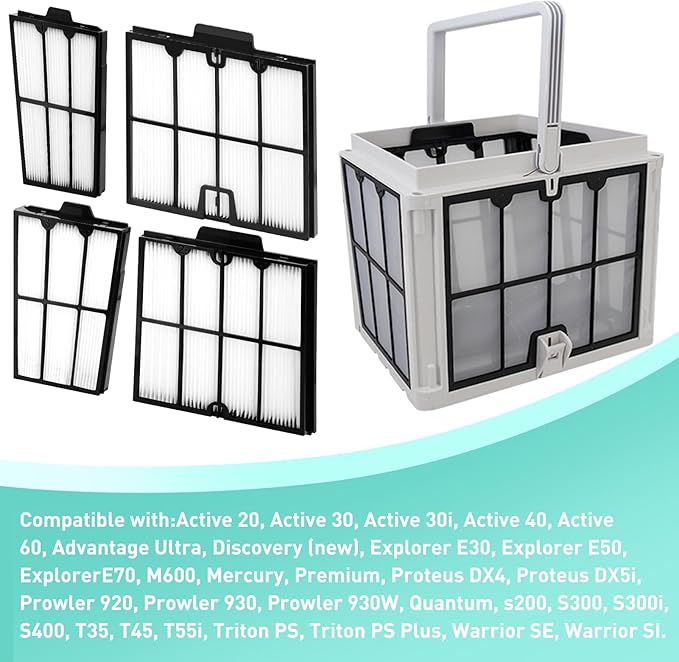Ultra-Fine Filter Panels Compatible with Dolphin Robotic Pool Cleaners,Replace Part#9991467-R4,Pleated Cartridge Filter Replacement for Dolphin S200,Proteus DX4,Active 20,Active 30,M600,S300i