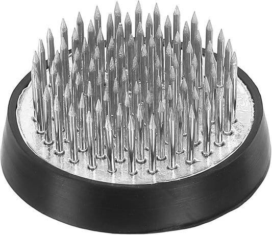 PATIKIL 1.6" Flower Frogs Ikebana Kenzan, Flower Arranger Tool Stainless Floral Frog Pin Holder for Vase Flower Arrangement, Silver Tone