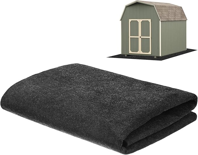 M METERXITY Outdoor Storage Shed Mat, 2.5x4 FT Waterproof Small Shed Flooring Mat for Patio Furniture Floor Protecting from Wear/Liquid/Dust/Oil, Non-Slip Carport Pad [Grey]