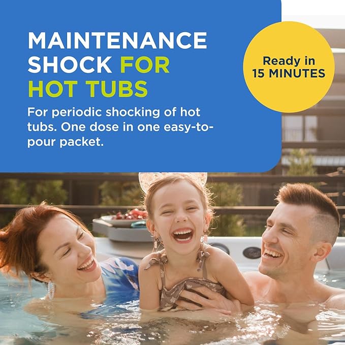 FROG Maintain for Hot Tubs - Non-Chlorine Shock for use with All Hot Tub FROG Sanitizing Systems - Single Dose Packets for Easy Hot Tub Maintenance & Treatment - 1 Pack