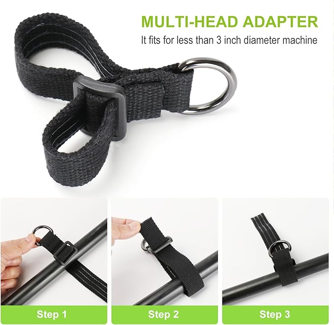 Trimmer Strap for Weed Eater Shoulder Strap Harness [Upgraded Metal-Clip], Compatible with EGO/Greenworks String Trimmer, Leaf Blower, & Shrub Trimmers