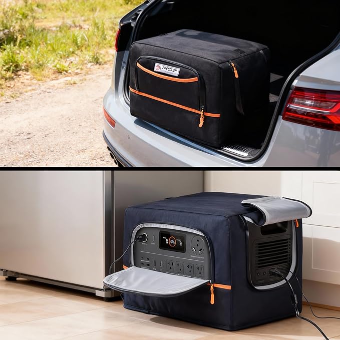 Dust Cover Compatible with Jackery HomePower 3000 Portable Power Station – Water-Resistant Protective Cover with Pockets & Vent Design for Jackery HomePower 3000 (3600W/7200W Surge)r
