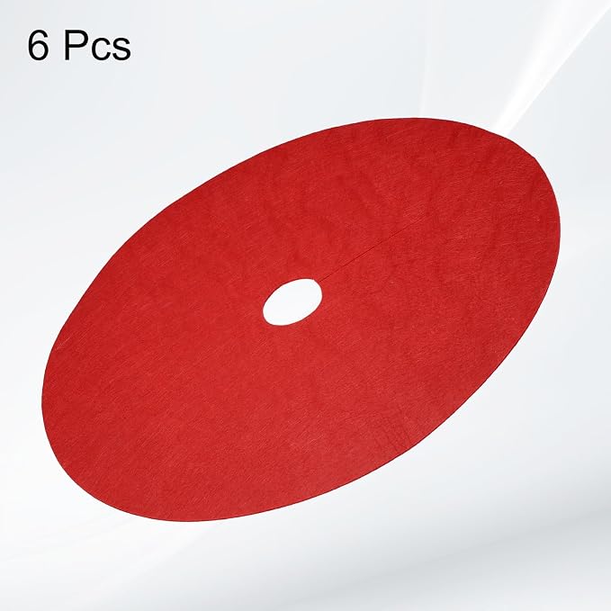 HARFINGTON 6pcs Tree Mulch Ring 40.2 Inch Non-Woven Round Tree Protector Weed Barrier Mat Plant Cover Rings for Weed Grass Control Root Protection, Red