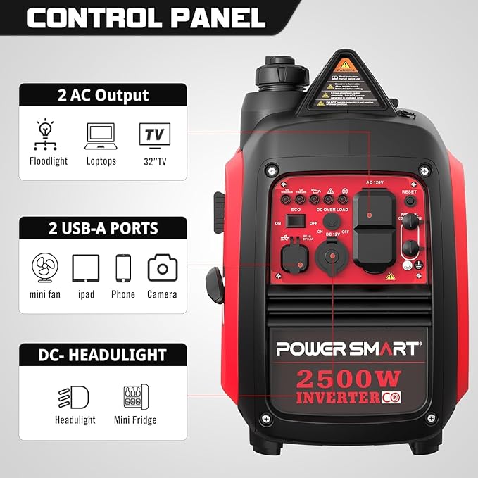 2500W-Watt Portable Inverter Generator