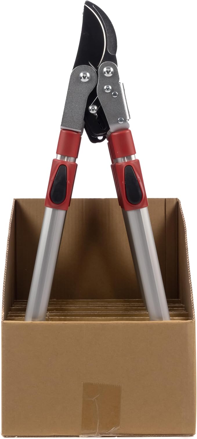 Radius Garden 37'' Ratcheting Bypass Lopper with Telescoping Handles – Powerful Cutting for Tough Branches