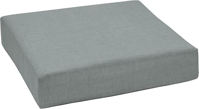 Arden Outdoor Deep Seat Bottom Cushion, 24 x 24, Rain-Proof, Fade Resistant 24 x 24, Stone Grey Leala