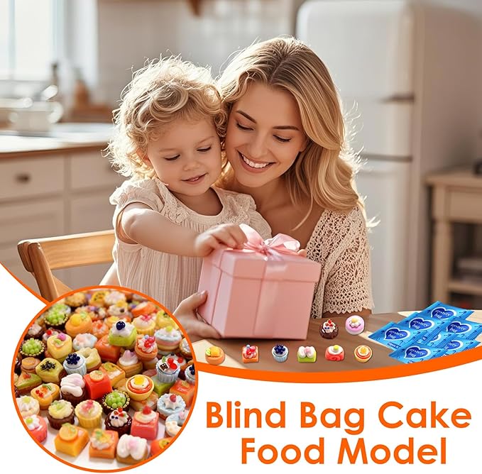 Mini Glow In The Dark Animal Resin Models, Resin Animals Mystery Bags, Individually Wrapped Blind Bags Tiny Animal Figurines, Collectible Mini Animals For Fairy Garden, DIY Crafts (200, Cake)