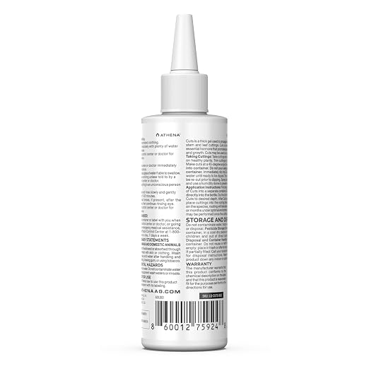 Athena Cuts Rooting Hormone Cloning Gel | Root Growth Hormone for Plant Cuttings, Clones & Propagation | Fast Root Development for All Plant Types | Easy Application Rooting Gel | 8 Ounce