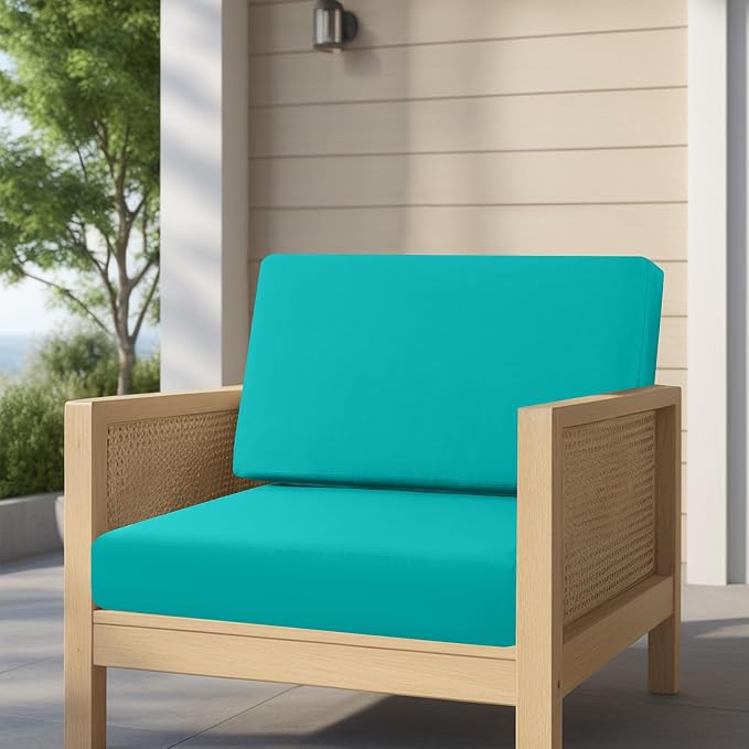 idee-home Outdoor Chair Cushions for Patio Furniture, Outdoor Seat Cushion | Waterproof Hampton Bay Deep Seat Replacement Couch Cushions for Garden Lawn Backyard Deck 30 x 30