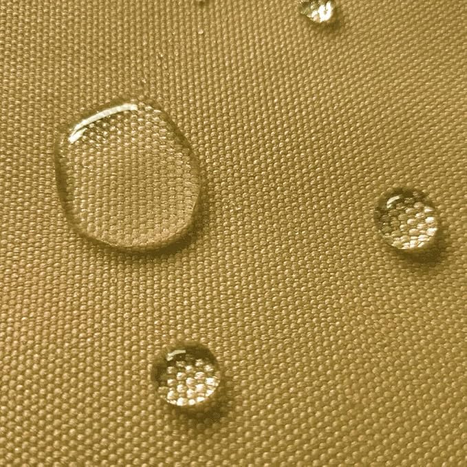 Waterproof Canvas Fabric by The Yard 58" W 600D Upholstery Polyester Material Indoor Outdoor Water Resistant Fabric for Chair Cushion Furniture Cover Sewing DIY Cloth, 1 Yard Sand Yellow