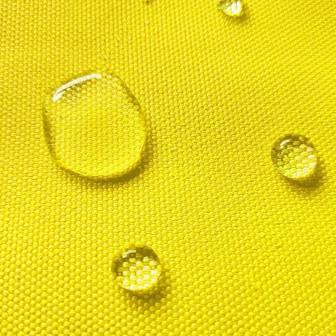 Waterproof Canvas Fabric by The Yard 58" W 600D Upholstery Polyester Material Indoor Outdoor Water Resistant Fabric for Chair Cushion Furniture Cover Sewing DIY Cloth, 5 Yards Yellow