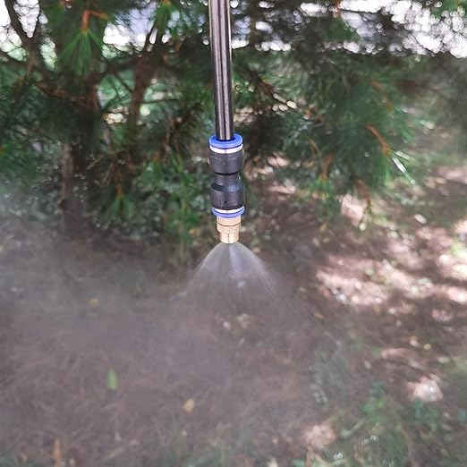 Update 66Ft Irrigation Copper Nozzle System, Automatic Irrigation System with Replaceable 360°Bendable Sprayer,atomizing Copper Nozzle for Watering System for Garden Plant Lawn Patio and Yard.(16)
