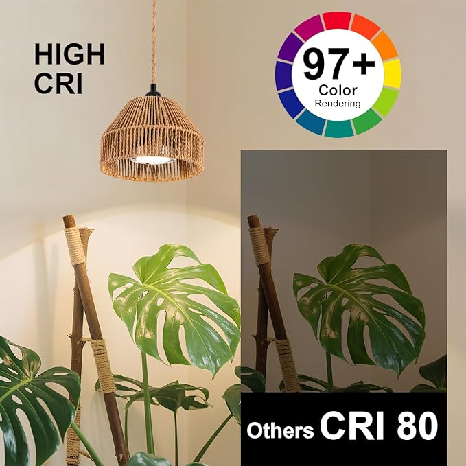 30W Indoor Hanging Plant Light, 4000K Bohemian Plant Growth Light, 15 Foot Power Cord, Automatic Timing, Indoor Hanging Growth lamp Used for Gardening, Banyan Trees, and greenhouses