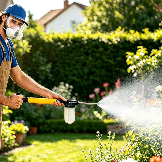 Diatomaceous Earth Duster, 【2026 Upgraded】 with Extended Reinforced Tube and Adjustable Spray Distance Up to 4 Inches.Pump Type Adjustable,Diatomaceous Earth Applicator.