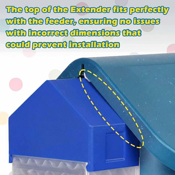 XXL Seed Extender for Bird Feeder, Transparent Seed Hooper Bird Buddry Feeder Extension