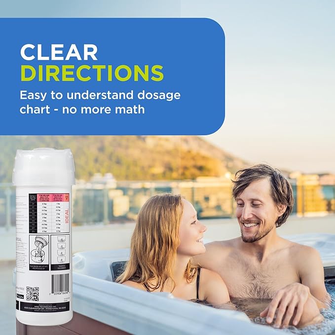 FROG DropH pH and Total Alkalinity Decreaser for Hot Tubs and Swim Spas - 3 lb Bottle with TruDose Measuring Cap for Easy Maintenance & Balancing - 2 Pack