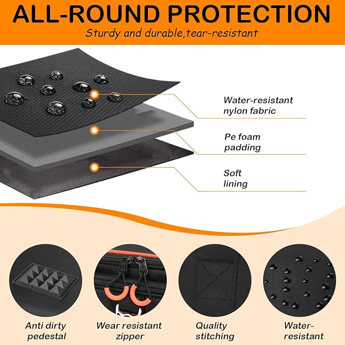 Travel Carrying Case Fits Jackery Explorer 1500/2000 v2, Solar Generator Case for Jackery & Accessories, Portable Power Station Bag with Waterproof Bottom, Strap & Pockets, Multiple Size