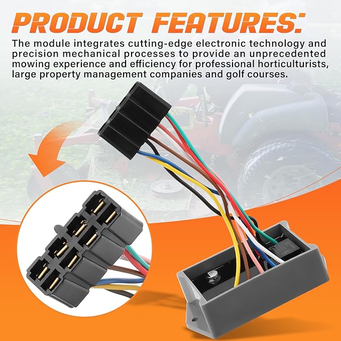OEM Electronic Commercial Lawn Mower Module Replacement for Zero-Turn Mower 48" 52" 61" Cheetah SCZ48V-22FX,Cheetah SCZ48V-23CV,Cheetah SCZ48V-25CV, Replace# 483029 483599 482313