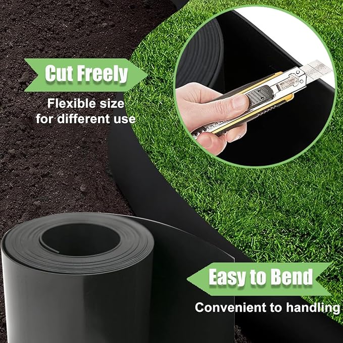 Tree Root Barrier Bamboo Barrier Tree Root Protector Bamboo Shield Plant Grass Weed Substrate Controller Heavy Duty Control System for Sidewalks Roads Driveways Landscape Edging Block 19.7FT*21.6IN