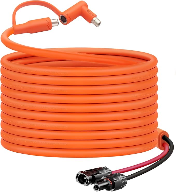 40FT MC4 to 8mm Adapter Cable for Jackery | Universal Solar Panel Connector and DC8020/7909 Compatible with BLUETTI, Yeti, Anker, Jackery Portable Power Station for Camping, RV, Emergency Use