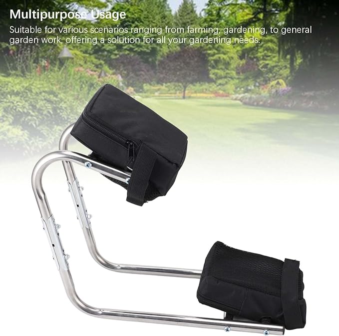 Fockety Knee Seat - Labor Saving Kneeseat, Stainless Steel Construction, Ergonomic Knee Ankle Support