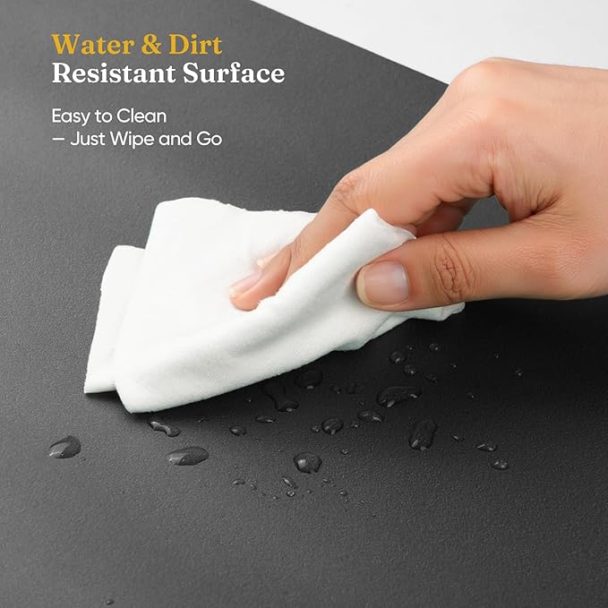 Grenebo High-Density NBR Foam Garden Kneeling Pad, 1.6" Extra Thick Gardening Pads for Kneeling, Ultra Soft Kneeling Pads for Gardening, Work, Exercise, Yoga, Bathing Baby, 17.3×11×1.6 in, Black
