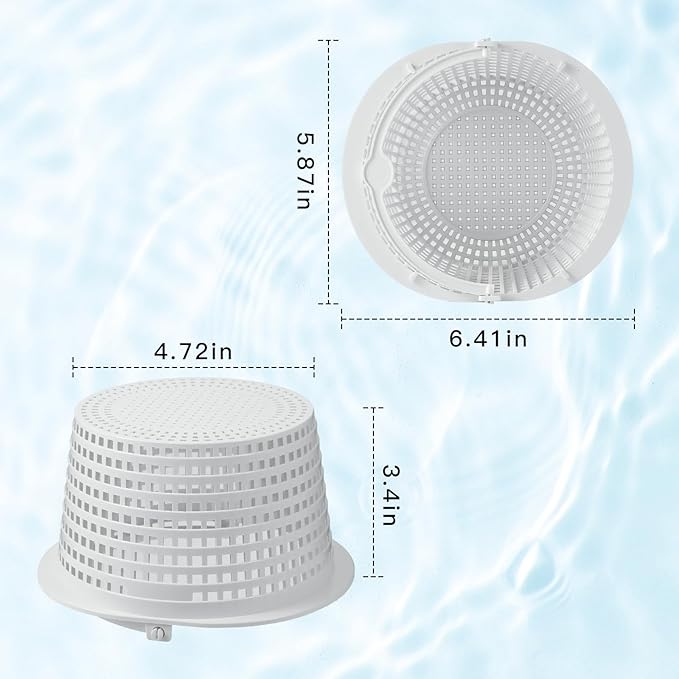 SPX1091C Skimmer Basket Compatible with Hayward Automatic Skimmers SP1091LX, SP1091WM, SP1091 WB736660 with Handle, Sturdy Pool Skimmer Basket, for Above Ground Pools