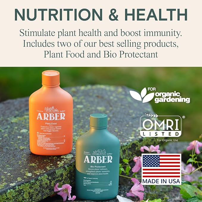 Arber Cut Flower Food + Nutrition & Health Starter Set + Spray Bottle