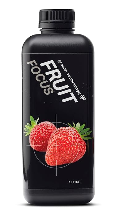 Growth Technology GT Fruit Focus – Liquid Plant Food for Citrus, Berries, Grapes, Strawberries, Watermelons & Other Fruit Trees and Vines – Ideal for Outdoor & Container Gardens – 1 Quart (946 mL)