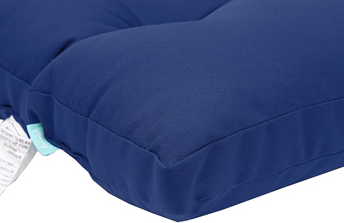 QILLOWAY Outdoor High Back Chair Cushion for Adirondack, All Weather Rocking Chair Cushions Thick Padded Replacement for Patio Furniture Set of 4,Navy