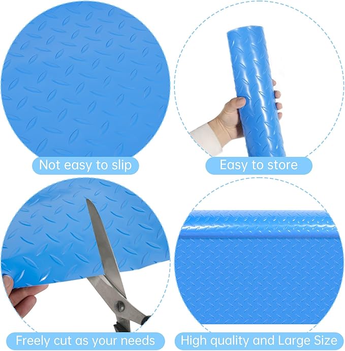45x60 inches Swimming Pool Ladder Mat Protective Swimming Pool Step Pad for Above Ground Swimming Pool Ladder Pad Vinyl Non-Slip Pool Liner