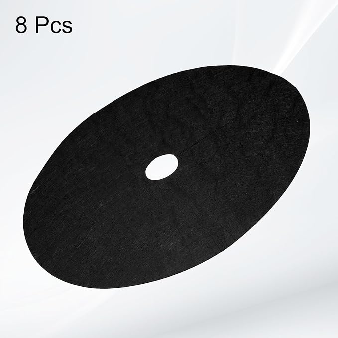 HARFINGTON 8pcs Tree Mulch Ring 20.5 Inch Non-Woven Round Tree Protector Weed Barrier Mat Plant Cover Rings for Weed Grass Control Root Protection, Black