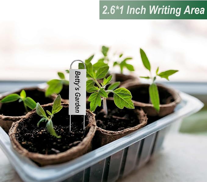 40 Pieces Metal Plant Labels 6 Inch Aluminum Metal Plant Tags Garden Label Markers Outdoor Planting Garden Markers for Plants Vegetables Herb Seedlings Flowers