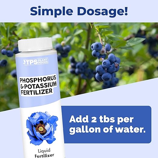 Phosphorus & Potassium Fertilizer – Liquid Bloom Booster for Strong Roots, Better Blooms & Improved Fruit Development, 8 oz