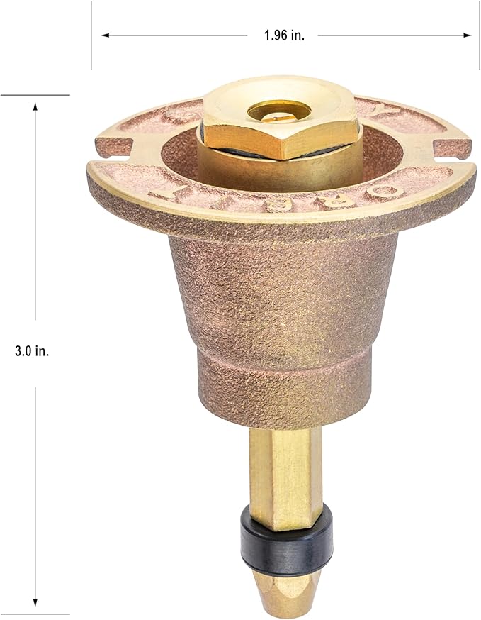 3-Pack Orbit 54070 Brass Pop-Up Flush Head Sprinkler with Full Pattern Spray Nozzle