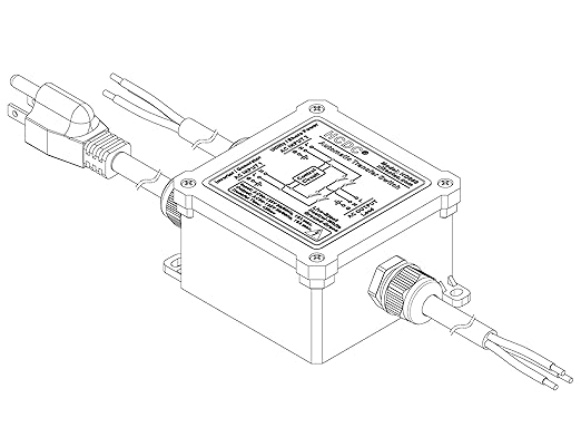 AC120V 15Amp Automatic Transfer Switch, ATS Auto Transfer Switch (Core Wires + NEMA 5-15P)